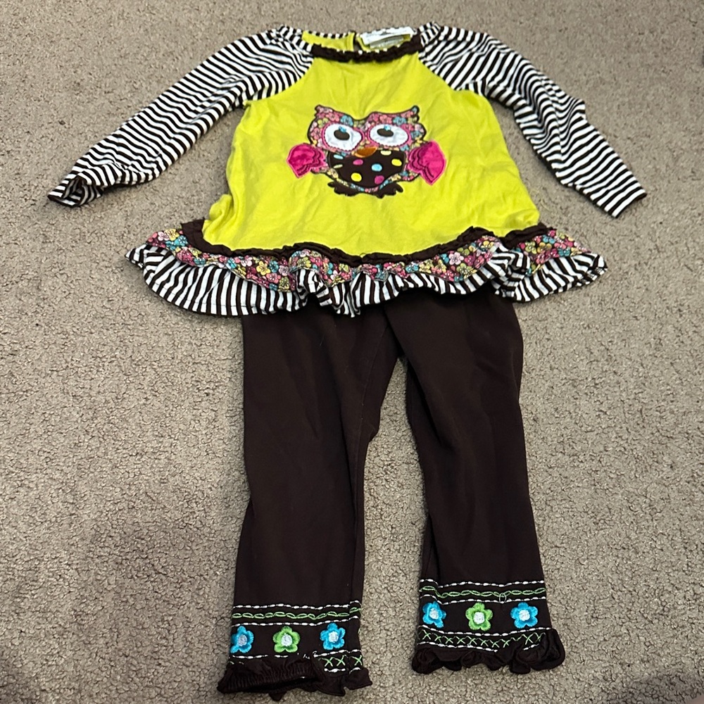 Rare Editions Owl Costume - Yellow and Brown